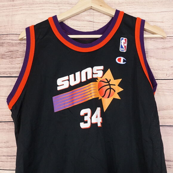 VINTAGE PHOENIX SUNS CHAMPION USA MADE #34 ANTONIO McDYESS JERSEY YOUTH XL 18-20 - Picture 2 of 7